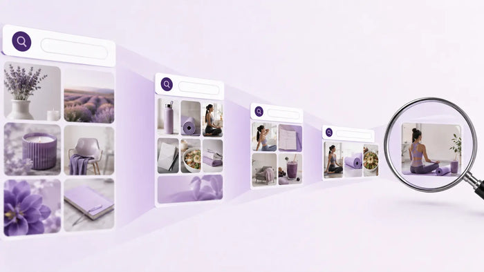Editorial visual for Long-Tail Keywords on Pinterest with topic-specific Pinterest search and strategy elements