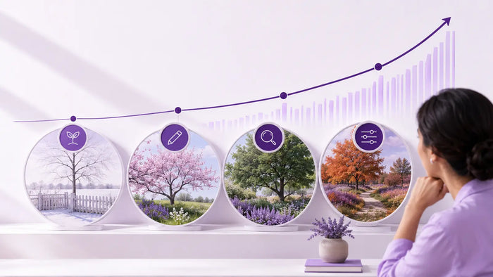 Editorial visual for How Long Pinterest SEO Takes with topic-specific Pinterest search and strategy elements
