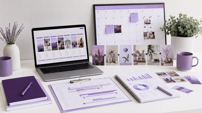 Pinterest management services workflow with content planning, scheduling, and performance review