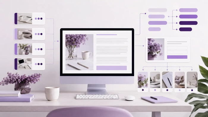 Editorial visual for Pinterest Strategy for Bloggers with topic-specific Pinterest search and strategy elements