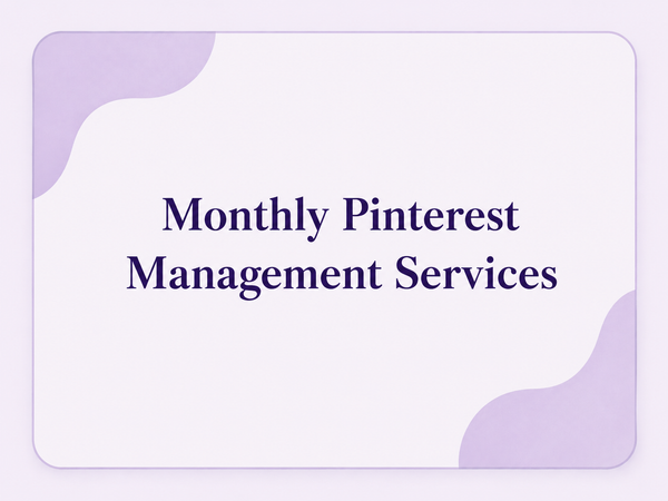 Monthly Pinterest management service packages by Lavender Pin Co